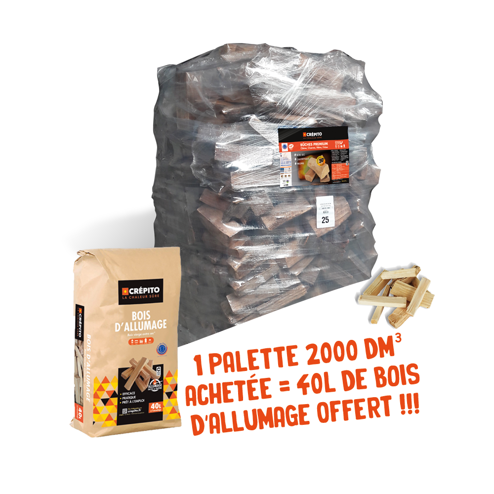 Bois de chauffage étuvé