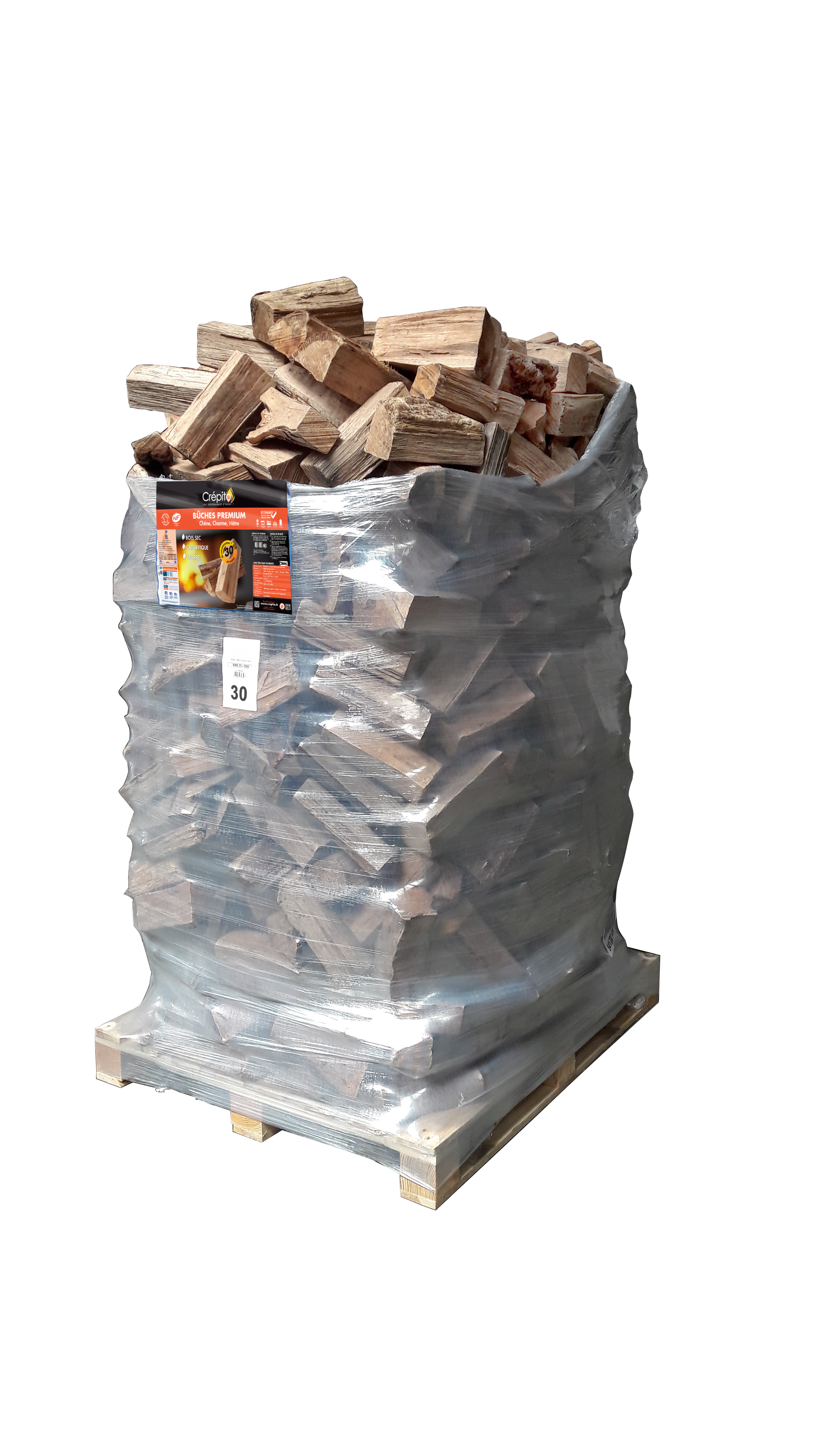 Bois de chauffage étuvé